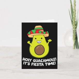 Heilige Guacamole Het is Fiesta Time Cinco de Mayo Kaart