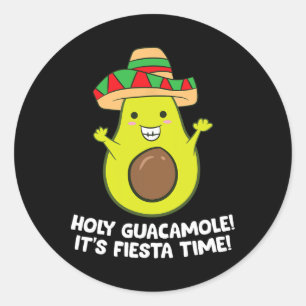 Heilige Guacamole Het is Fiesta Time Cinco de Mayo Ronde Sticker