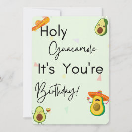 Heilige guacamole, het is je verjaardag! kaart