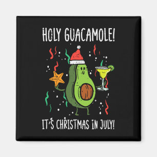 Heilige Guacamole Het is Kerstmis in Juli Avocado Magneet