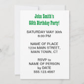 Heilige guacamole iemand wordt 65 avocado kaart (Achterkant)