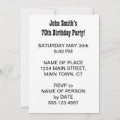 Heilige guacamole iemand wordt 70 avocado kaart (Achterkant)