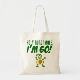 Heilige Guacamole Ik ben 60 Cartoon Avocado Tote Bag