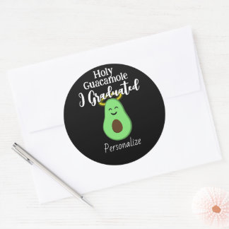 Heilige Guacamole ik ben afgestudeerd schattige le Ronde Sticker