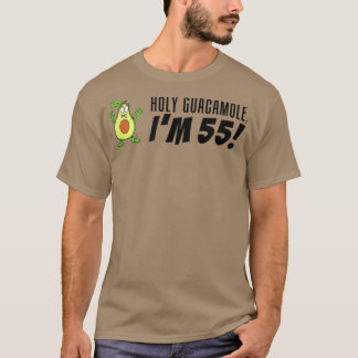 Heilige Guacamole I'm 55 Cartoon Avocado Veggie Pu T-shirt