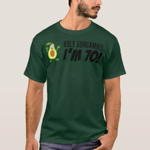 Heilige Guacamole I'm 70 Cartoon Avocado Veggie Pu T-shirt