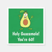 Heilige guacamole Je bent 60 grappige avocado serv Servet (Voorkant)