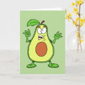 Heilige Guacamole! Je bent 80! Funny 80th Birthday Kaart (Gele Bloem)