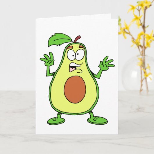 Heilige guacamole, je bent weer jarig kaart (Gele Bloem)