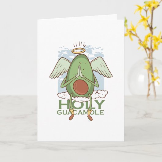 Heilige Guacamole Kaart (Gele Bloem)
