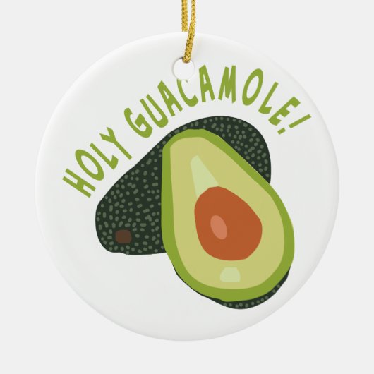 Heilige Guacamole Keramisch Ornament (Voorkant)