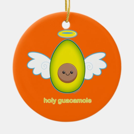 Heilige Guacamole Keramisch Ornament (Voorkant)