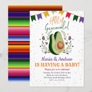 Heilige Guacamole Mexicaanse Baby shower Kaart