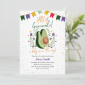 Heilige Guacamole Mexicaanse Baby shower Kaart (Staand voorkant)