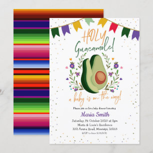 Heilige Guacamole Mexicaanse Baby shower Kaart