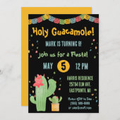 Heilige Guacamole! Mexicaanse Fiesta Verjaardagsfe Kaart (Voorkant / Achterkant)