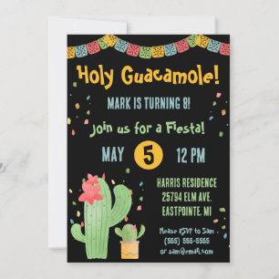 Heilige Guacamole! Mexicaanse Fiesta Verjaardagsfe Kaart