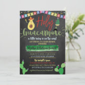 Heilige Guacamole Mexican Fiesta Coed Baby shower Kaart (Staand voorkant)