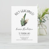 Heilige Guacamole Mexican Modern 1e verjaardag (Staand voorkant)