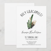 Heilige Guacamole Mexican Modern 1e verjaardag (Voorkant / Achterkant)