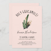 Heilige Guacamole Mexican Modern Baby shower (Voorkant / Achterkant)