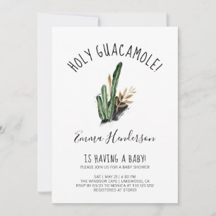 Heilige Guacamole Mexican Modern Baby shower