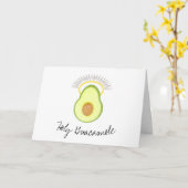 Heilige guacamole, ouder worden, verjaardag grappi kaart (Gele Bloem)