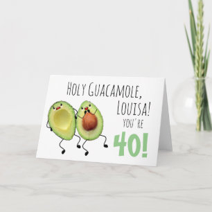 Heilige Guacamole Persoonlijke 50e Birthday Kaart