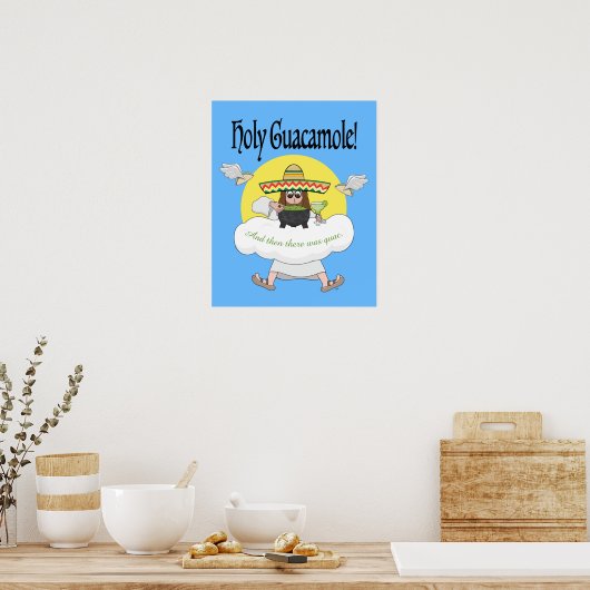 Heilige Guacamole Poster (Keuken)