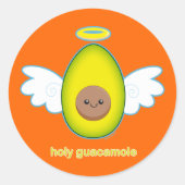 Heilige Guacamole Ronde Sticker (Voorkant)