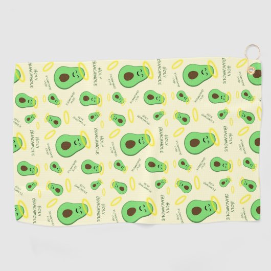 Heilige Guacamole schatteavocado Golfhanddoek (Horizontaal)