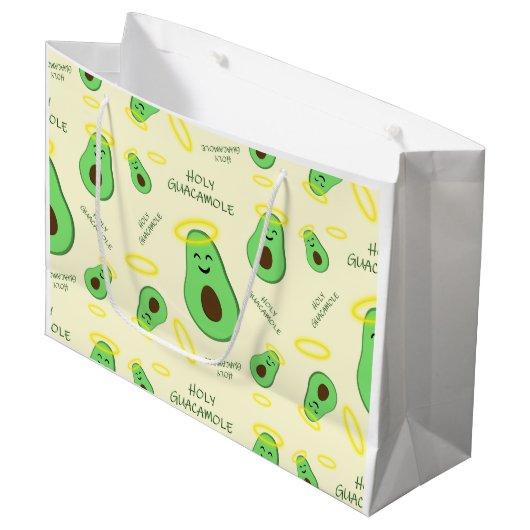 Heilige Guacamole schatteavocado Groot Cadeauzakje (Voorkant Gekanteld)