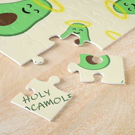 Heilige Guacamole schatteavocado Legpuzzel (Zijkant)