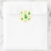 Heilige Guacamole schatteavocado Ronde Sticker (Tas)