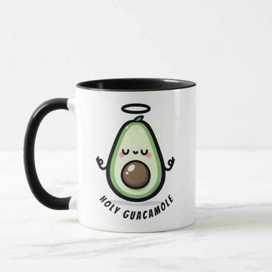 Heilige Guacamole Schattige Avocado – Grappige Pun Mok (Links)