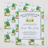 Heilige Guacamole | Uitnodiging tot Baby shower va (Voorkant / Achterkant)