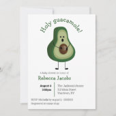 Heilige Guacamole! Uitnodiging voor baby shower (Voorkant)
