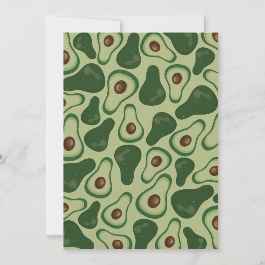 Heilige Guacamole! Uitnodiging voor baby shower (Achterkant)