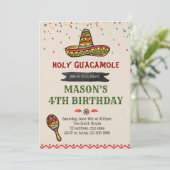 Heilige guacamole verjaardagsfeestje kaart (Staand voorkant)