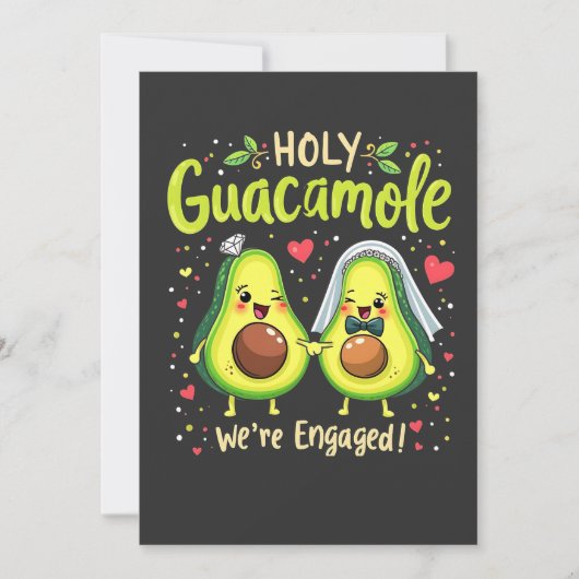 Heilige Guacamole We Verloven Ons Bruid Save The Date (Voorkant)