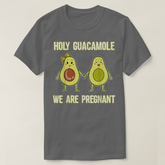 Heilige Guacamole, we zijn zwanger van Avocado Cou T-shirt (Design voorkant)