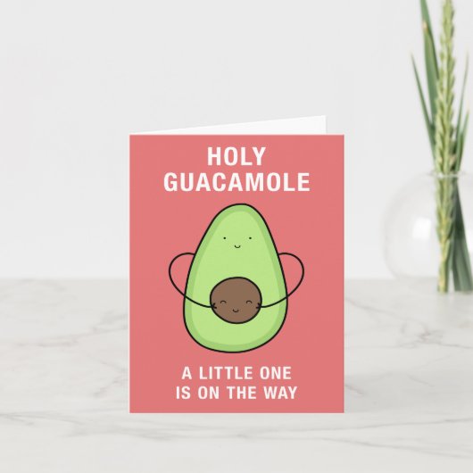 Heilige Guacamole Zwangerschap Baby op weg Kaart (Voorkant)