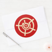 Heilige Halo Ronde Sticker (Envelop)