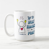 HEILIGE HANDEN OPHEFFEN KOFFIE MOK (Links)