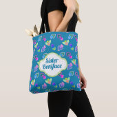 Heilige Hart Folk Art gepersonaliseerd Tote Bag (Dichtbij)