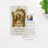 Heilige Hart Jesus Katholieke begrafenis Heilige K Visitekaartje (Bureau)