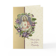 Heilige Hart Jezus Katholieke Condoleance Dank Je