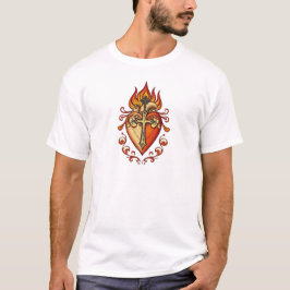 Heilige Hart katholieke heren t-shirt