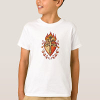 Heilige Hart katholieke kinder T-shirt