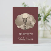 Heilige Hart Katholieke Mass Memorial Kaart (Staand voorkant)